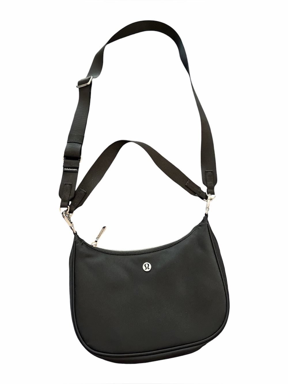 lululemon City Essentials Black Shoulder Bag with and Crossbody Strap - NWOT